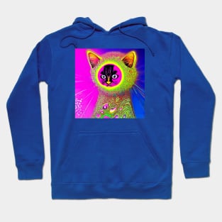 Psychedelic Cat- Mochi Hoodie